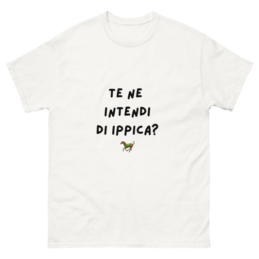Maglietta di Calcio Divertente 'Te ne Intendi di Ippica?' - Maglietta Ironica per Tifosi